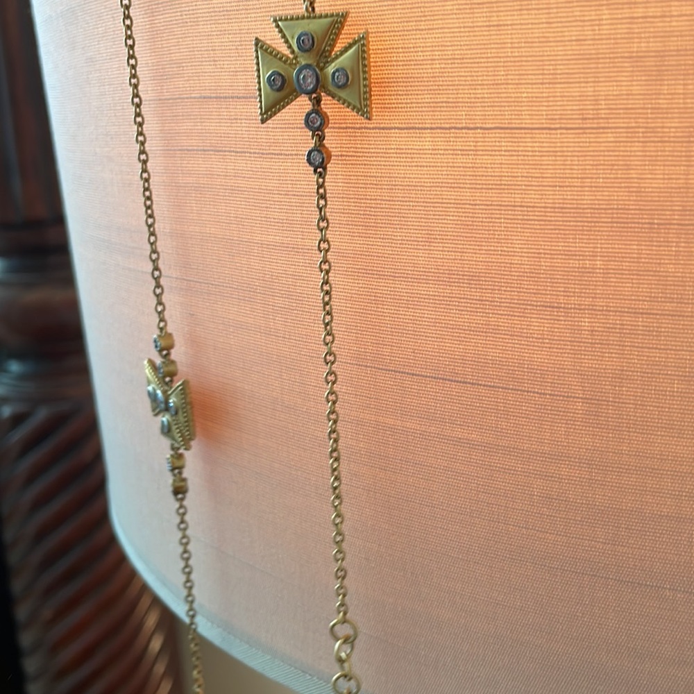 Freida Rothman long station necklace!  Classic and timeless accessory!